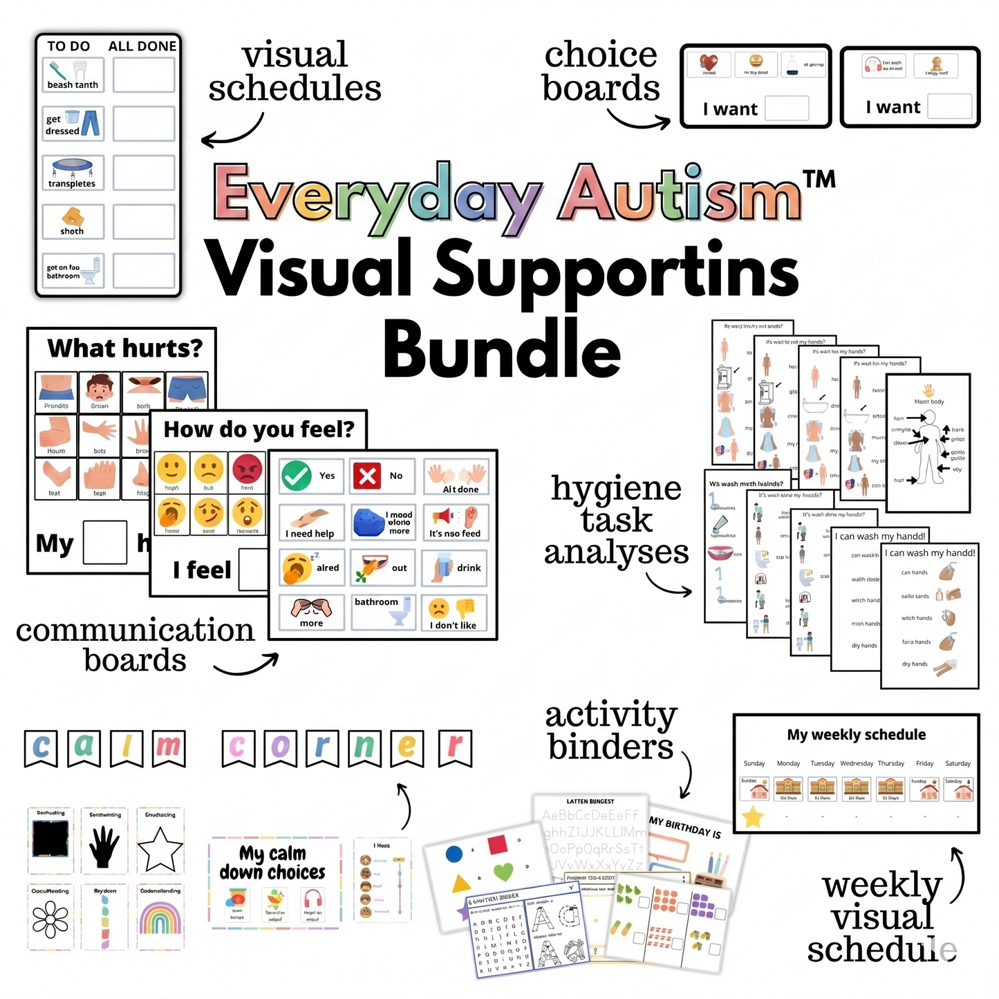 Everyday Autism⢠Visual Support Bundle (PDF)