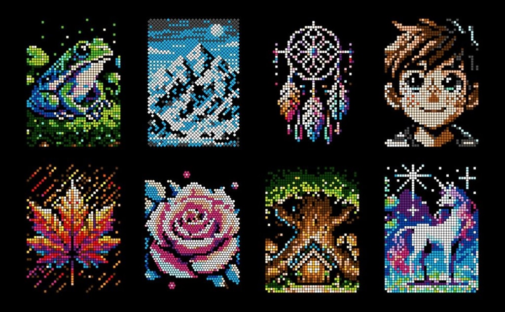 100 Color By Number Coloring Book