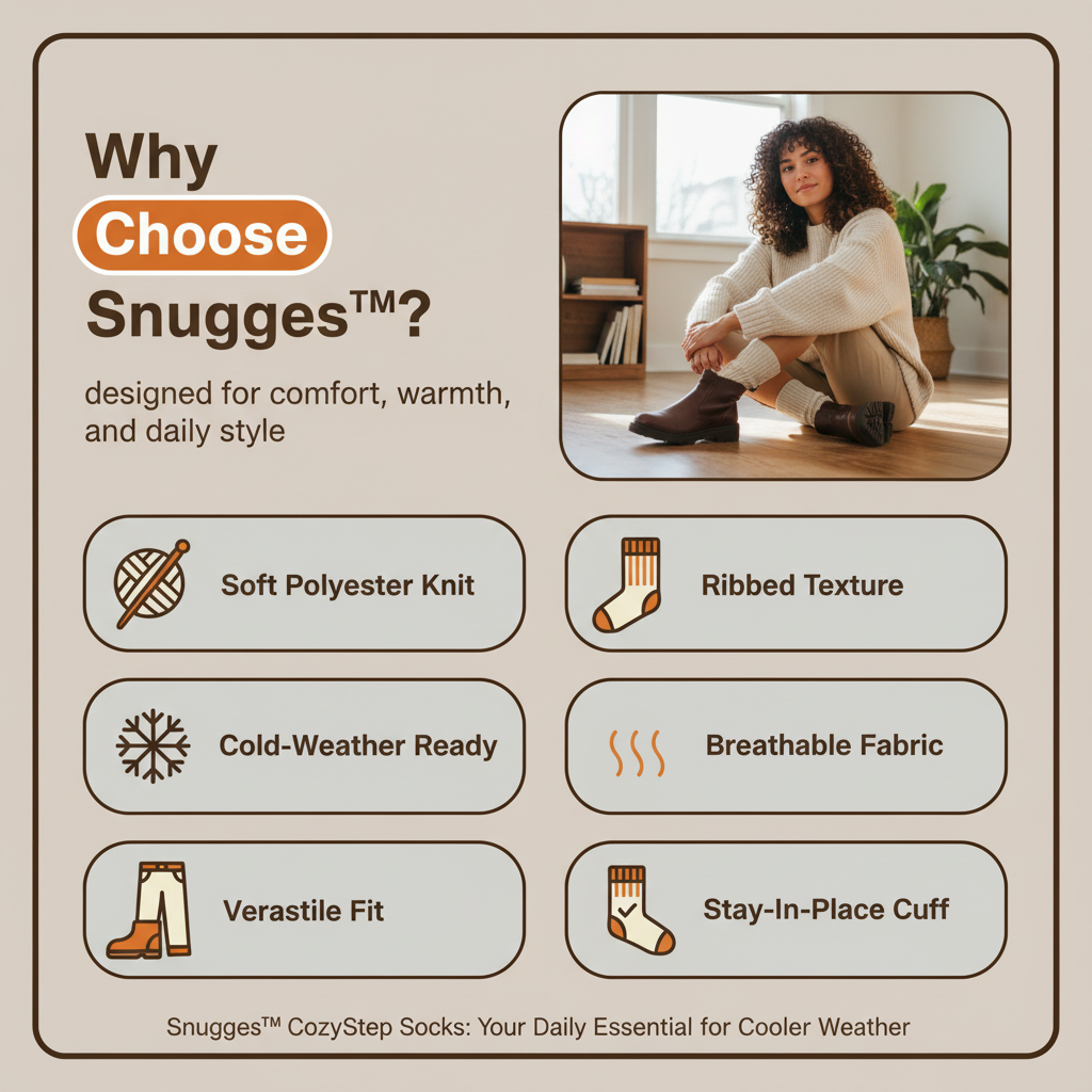 Snugges™ CozyStep Socks (5 Pairs)