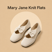 Mary Jane Knit Flats