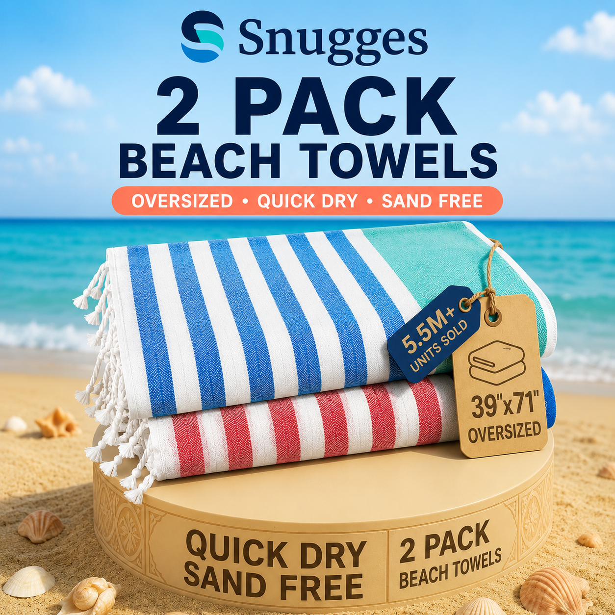 Snugges™ Beach Towels