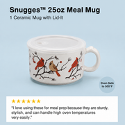 Snugges™ 25oz Meal Mugs w/Lid-Its Set of Two