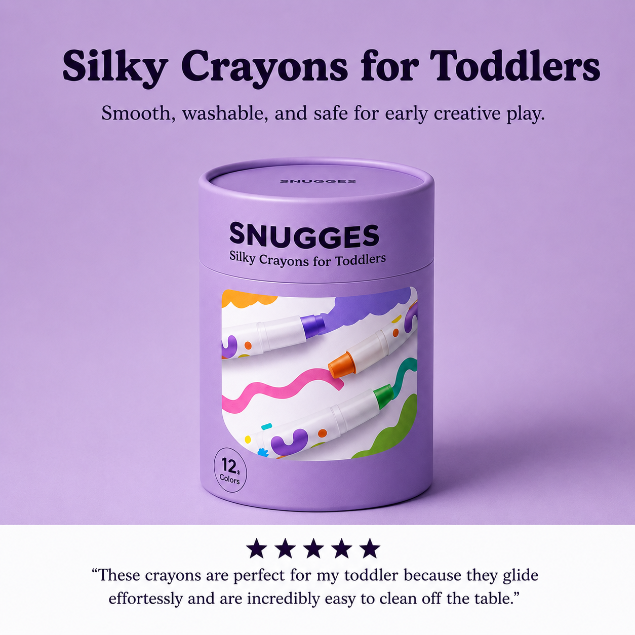 Silky Crayons for Toddlers