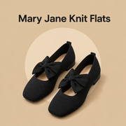 Mary Jane Knit Flats