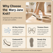 Mary Jane Knit Flats