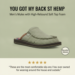 You Got My Back St Hemp - Men Mules